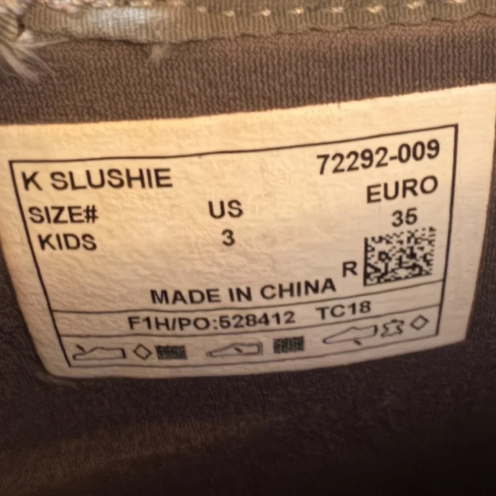 Bogs Kids Slushie Waterproof Winter Snow‎ Boots Black Gray 72292-009 Size 3